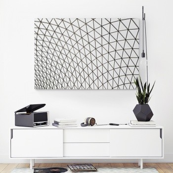 Ceiling in triangle pattern