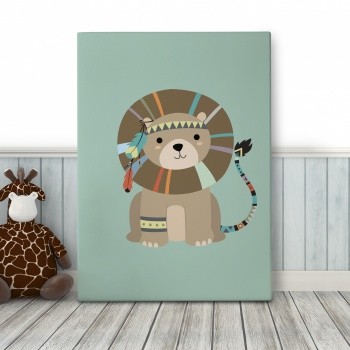 Foto op canvas Indian lion