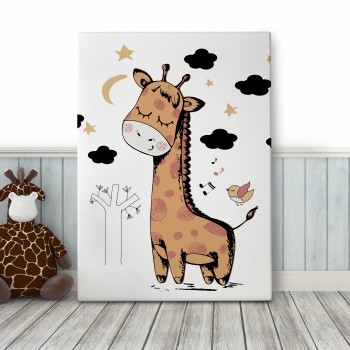 Foto op canvas The sleeping giraffe