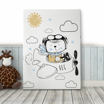 Foto op canvas The flying bear