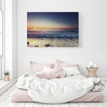 Canvastavla Sunrise over sea-0