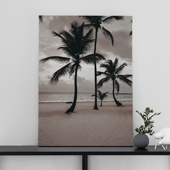 Foto op canvas Palms on the beach