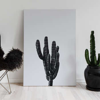 Foto op canvas Black cactus 2