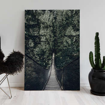 Foto op canvas Forest bridge