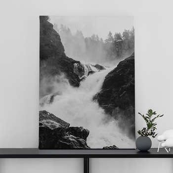 Foto op canvas White waterfall