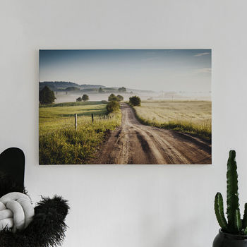 Foto op canvas Road through rolling landscape
