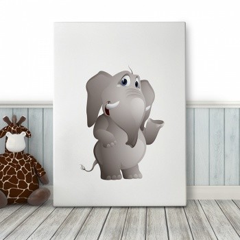 Foto op canvas Elephant [Happiness]