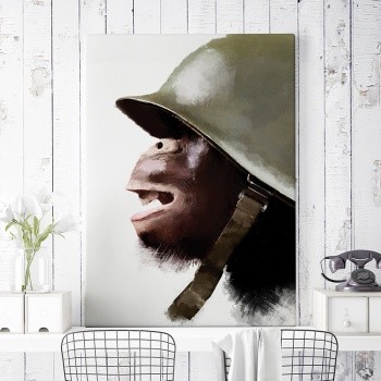 Foto op canvas Soldier two [War is for monkeys]