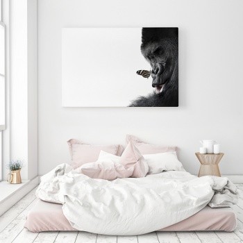 Foto op canvas The Gorilla and the Butterfly