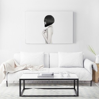 Foto op canvas Hairstyle [Black]