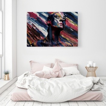 Foto op canvas The painted woman [Bright]