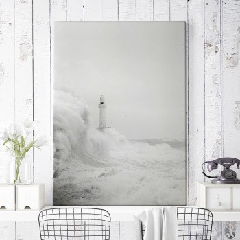 Foto op canvas White lighthouse